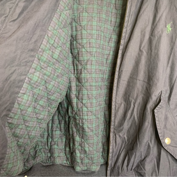 Polo Ralph Lauren Navy Blue Bomber Jacket Lined - Picture 6 of 8